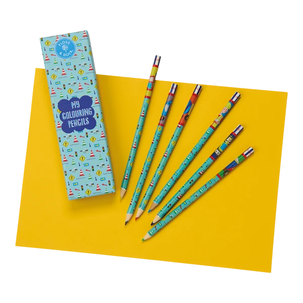 FLOSS & ROCK - CONSTRUCTION MY COLOURING PENCILS