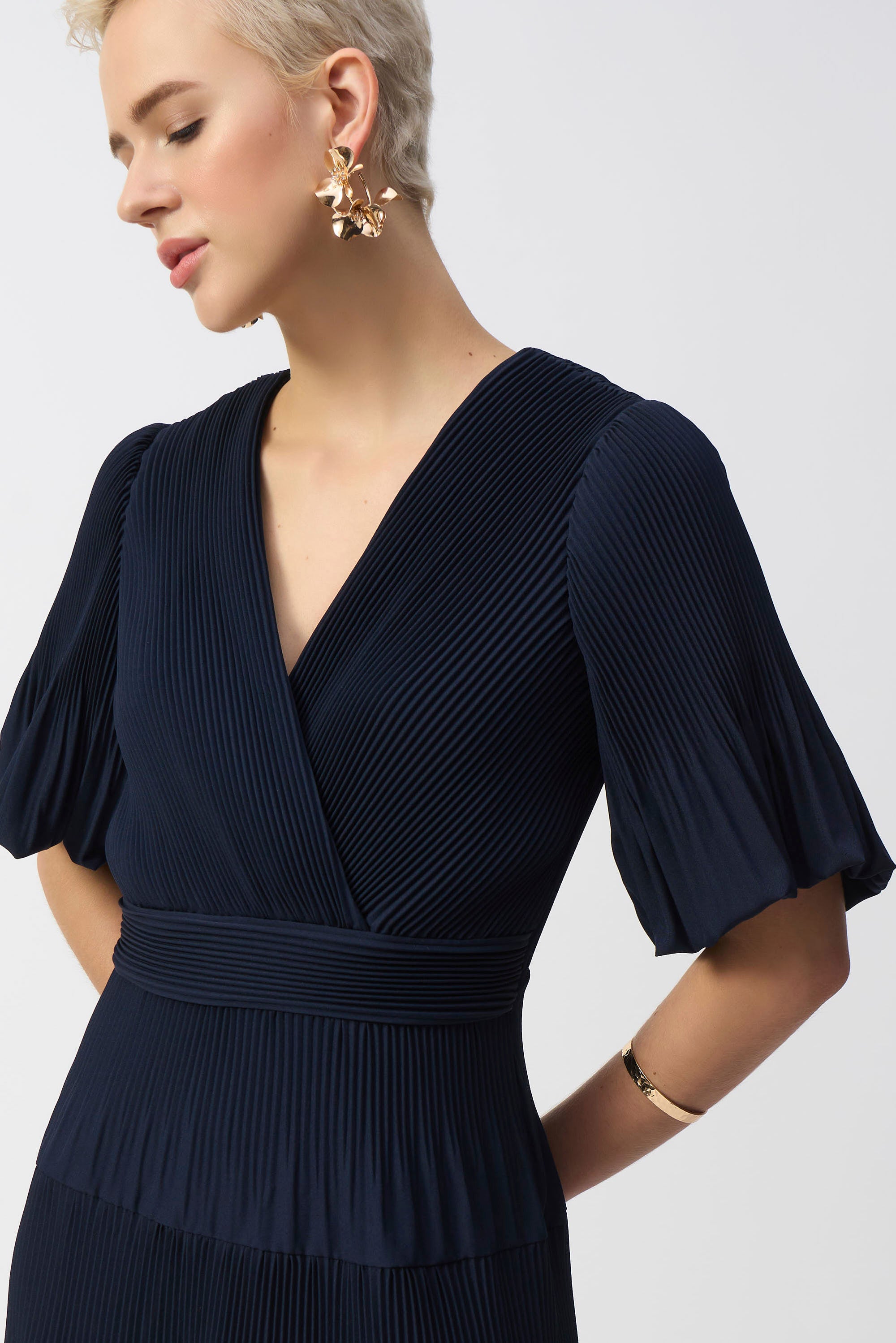 JOSEPH RIBKOFF- WOMEN'S A-LINE MIDI DRESS