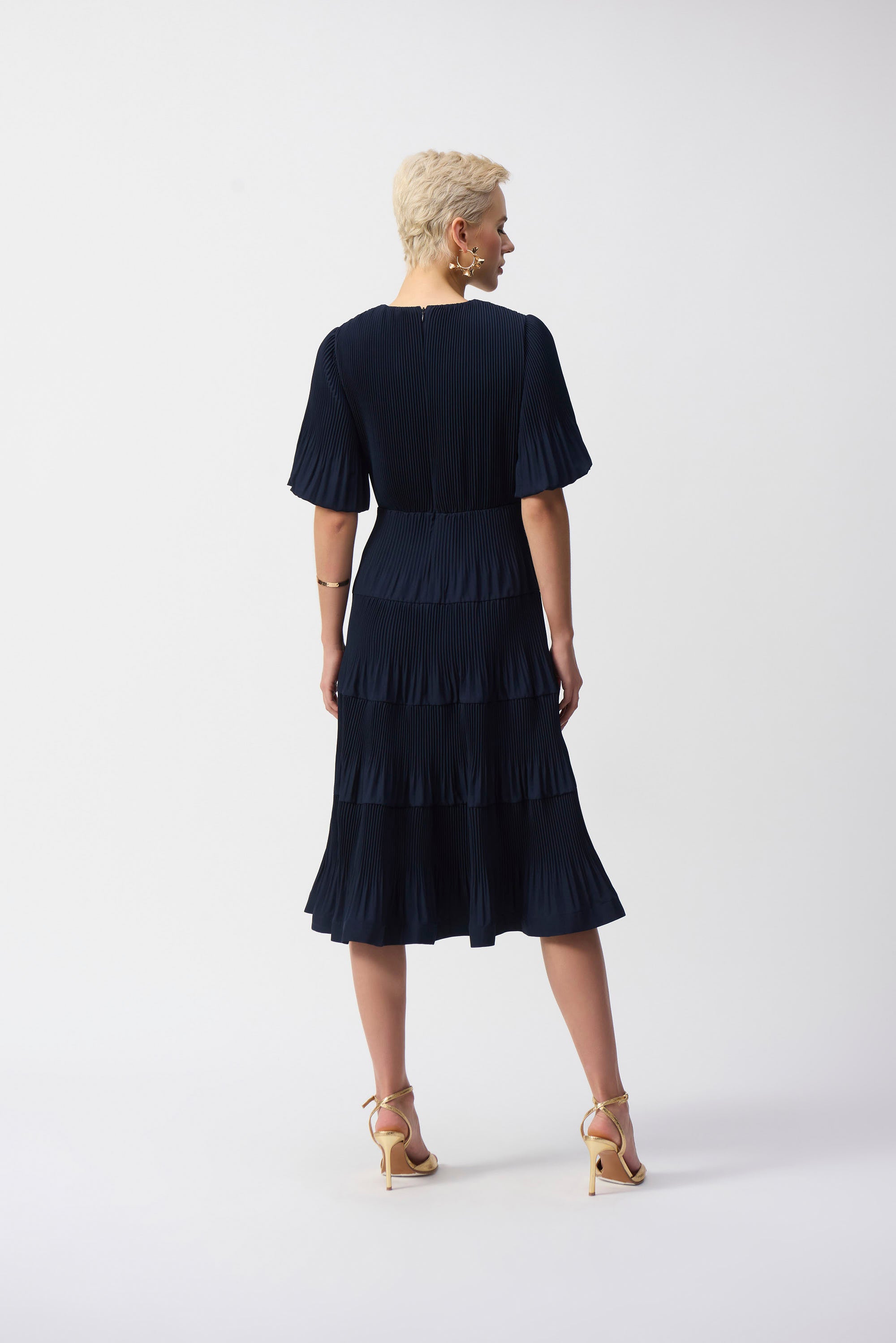 JOSEPH RIBKOFF- WOMEN'S A-LINE MIDI DRESS