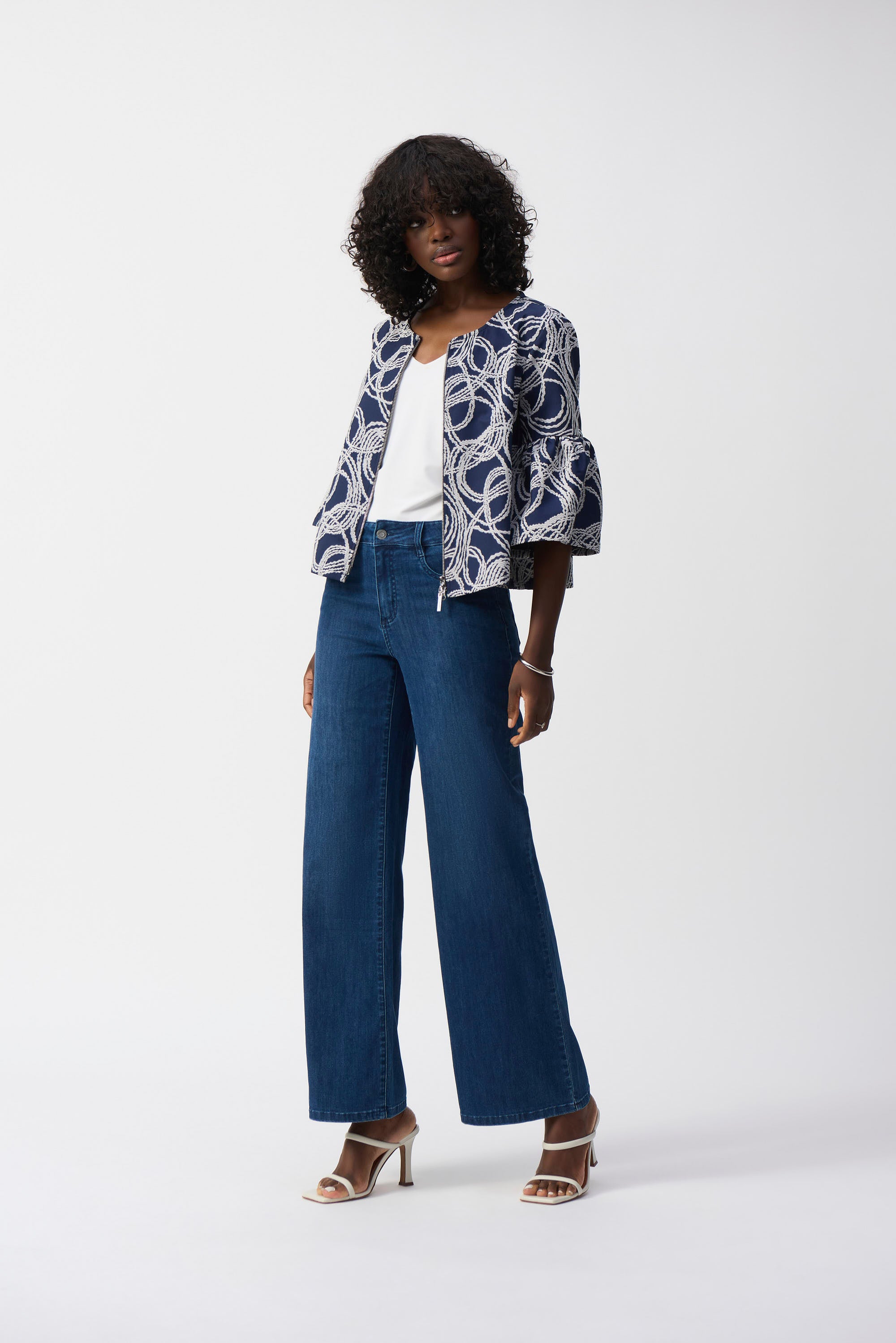 JOSEPH RIBKOFF- WOMEN'S MID RISE TROUSERS