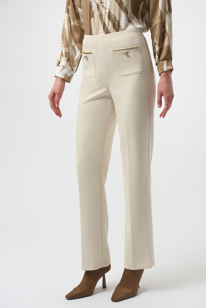 JOSEPH RIBKOFF- WOMEN'S MID RISE FORMAL TROUSERS