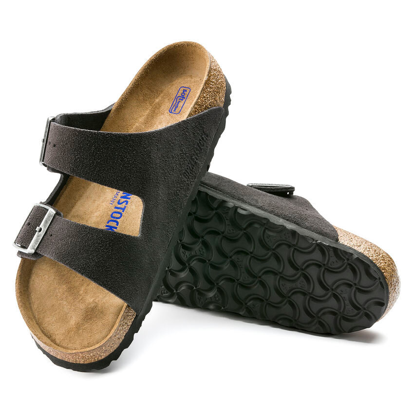 BIRKENSTOCK- MEN'S ARIZONA SOFT FOOTBED SUEDE LEATHER SANDAL