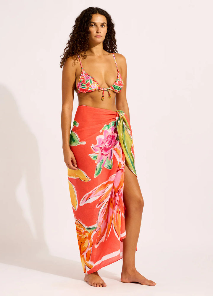 SEAFOLLY- Hothouse Flowers Floral Sarong