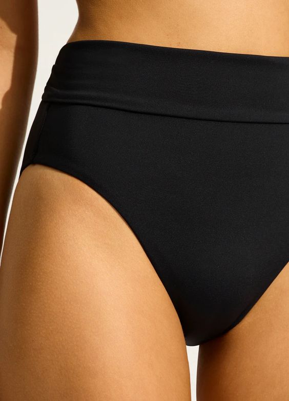 SEAFOLLY- WOMEN'S ROLL TOP PANT SWIM BOTTOM