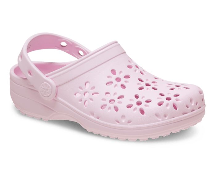 CROCS- KIDS FLORAL CUT-OUT CLOG