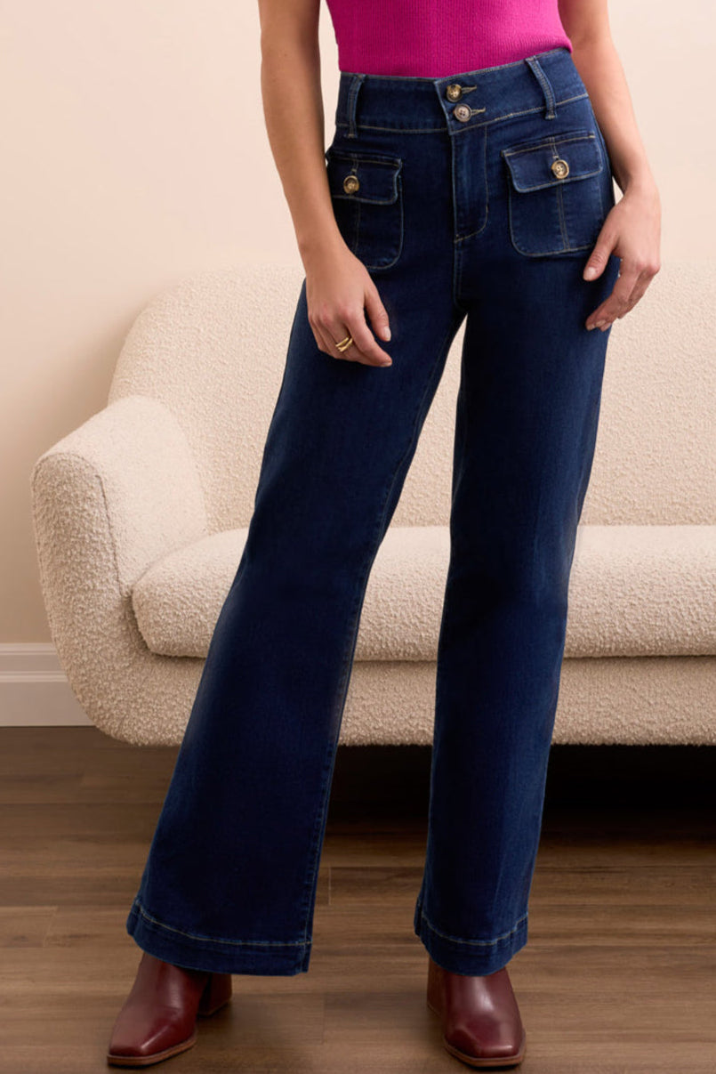 Tribal - Brooke High Rise, Trouser Jean #5903O