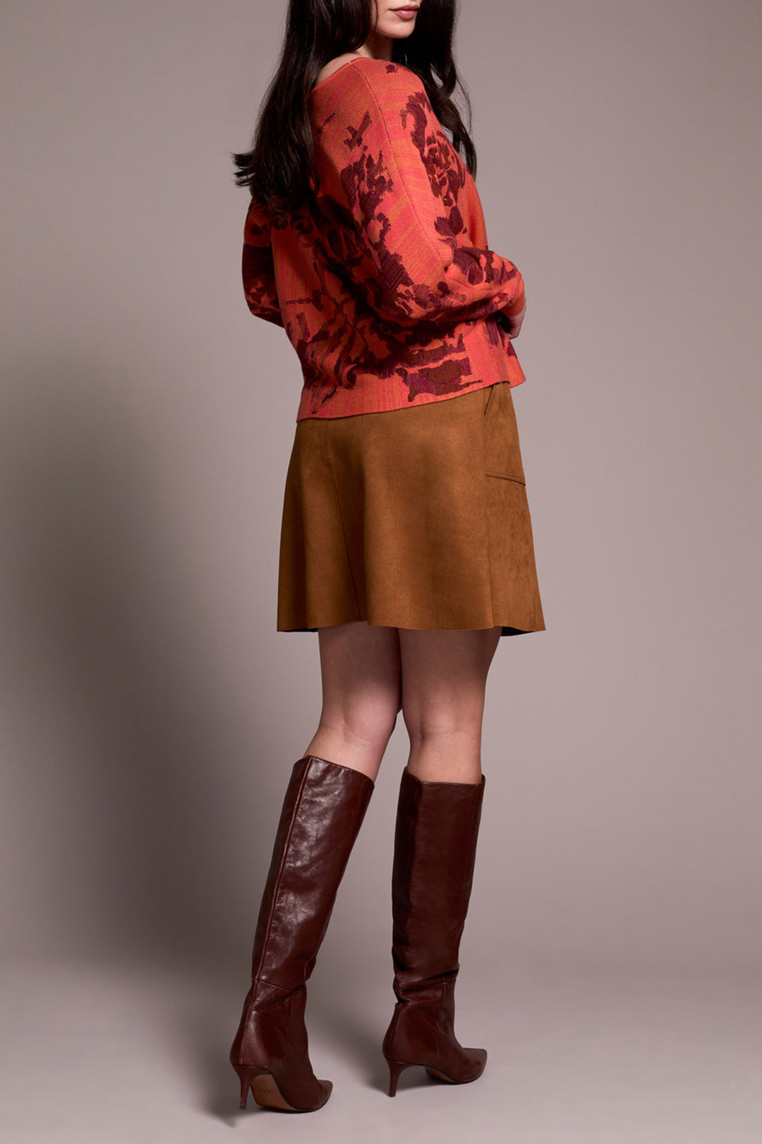 Tribal - "Wear It 2 Ways" Jacquard Sweater #5913O