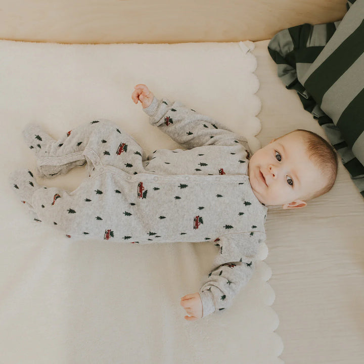 PETIT LEM - KIDS FESTIVE VELOUR TRUCK SLEEPER