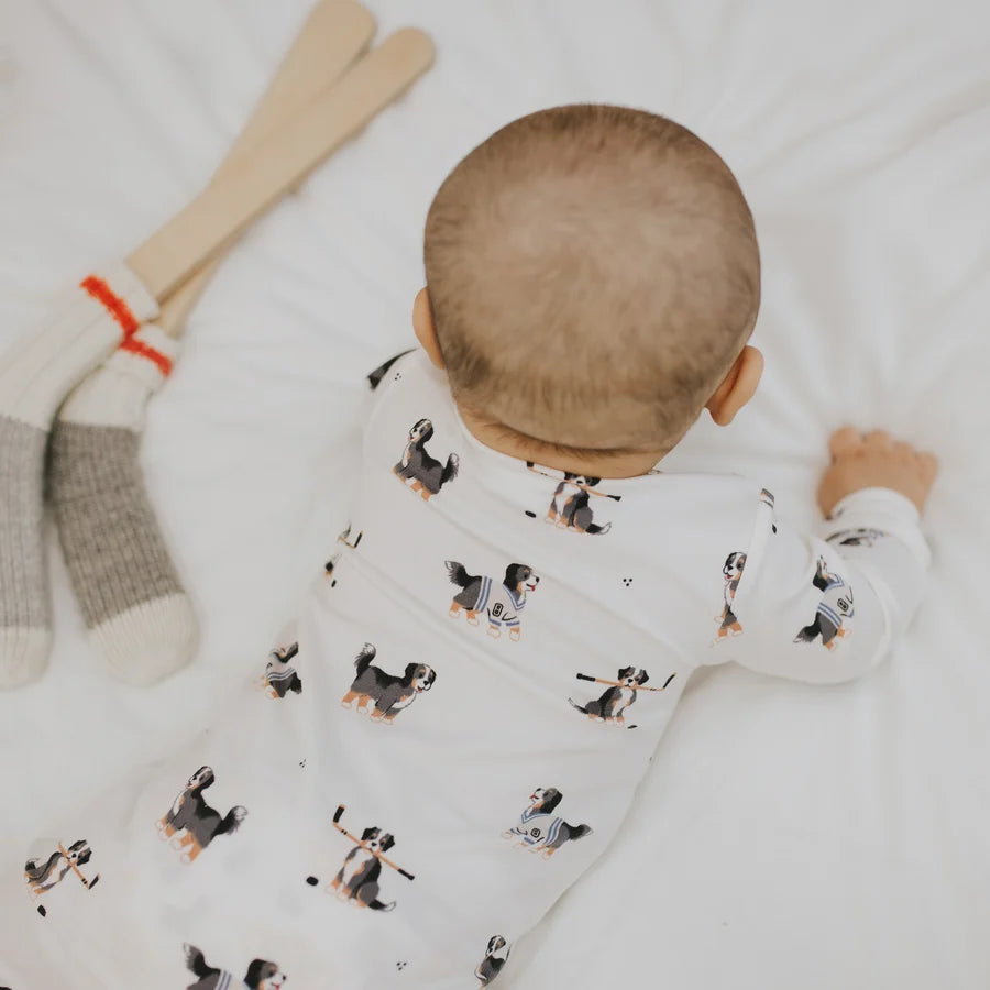 FIRSTS BY PETIT LEM - FOOTED SLEEPER KNIT
