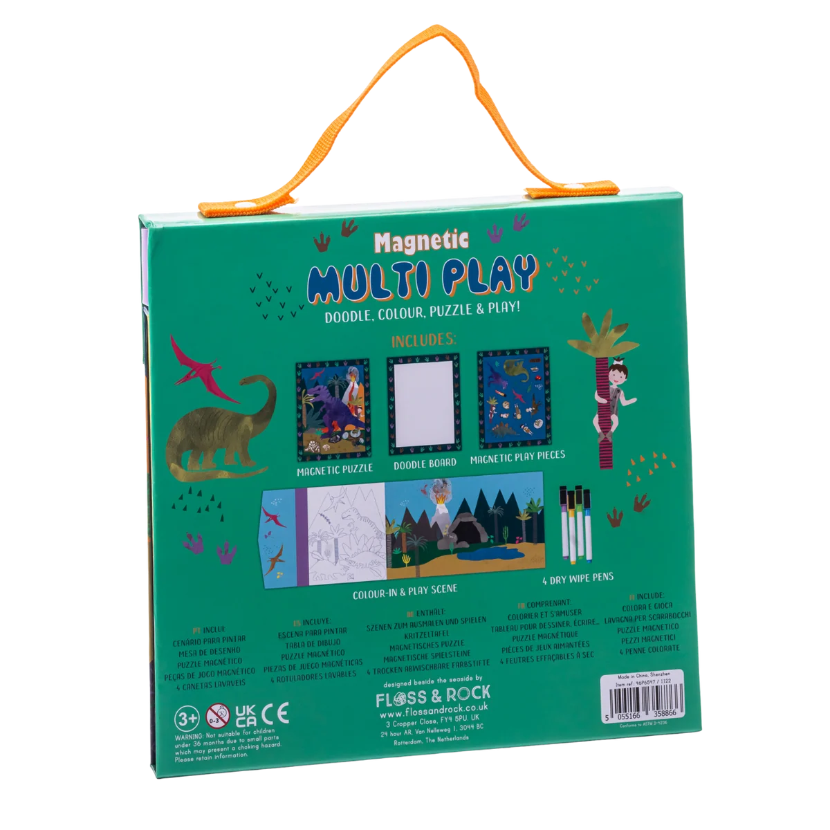 FLOSS & ROCK - DINO MAGNETIC MULTIPLAY