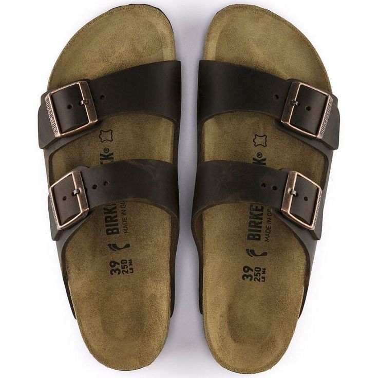 BIRKENSTOCK- ARIZONA OILED LEATHER SANDAL