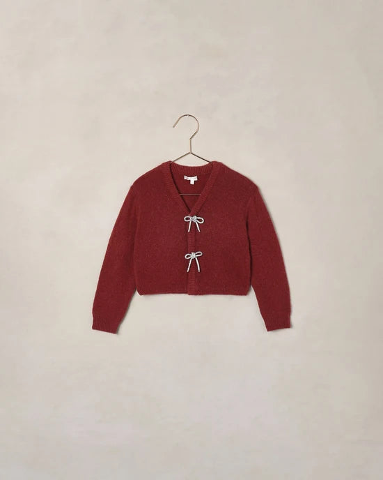 NORALEE - GIRLS RUBY BOW CARDIGAN