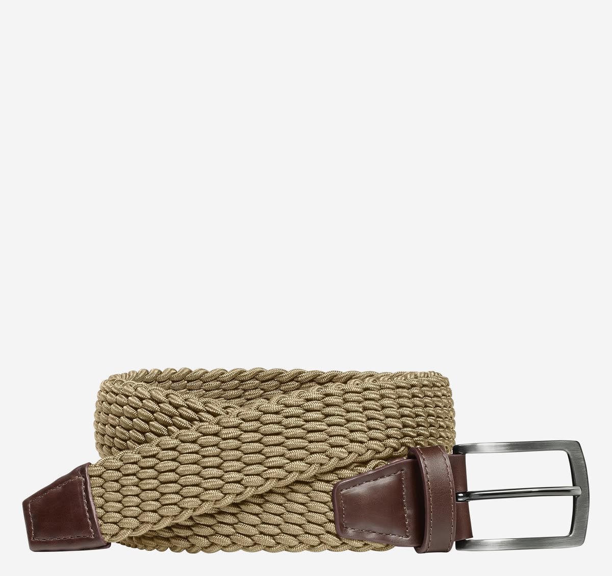 JOHNSTON & MURPHY - WOVEN STRETCH-KNIT BELT