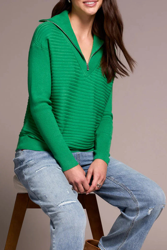 Tribal - 1/4 Zip Sweater #6028O (3 Colours)