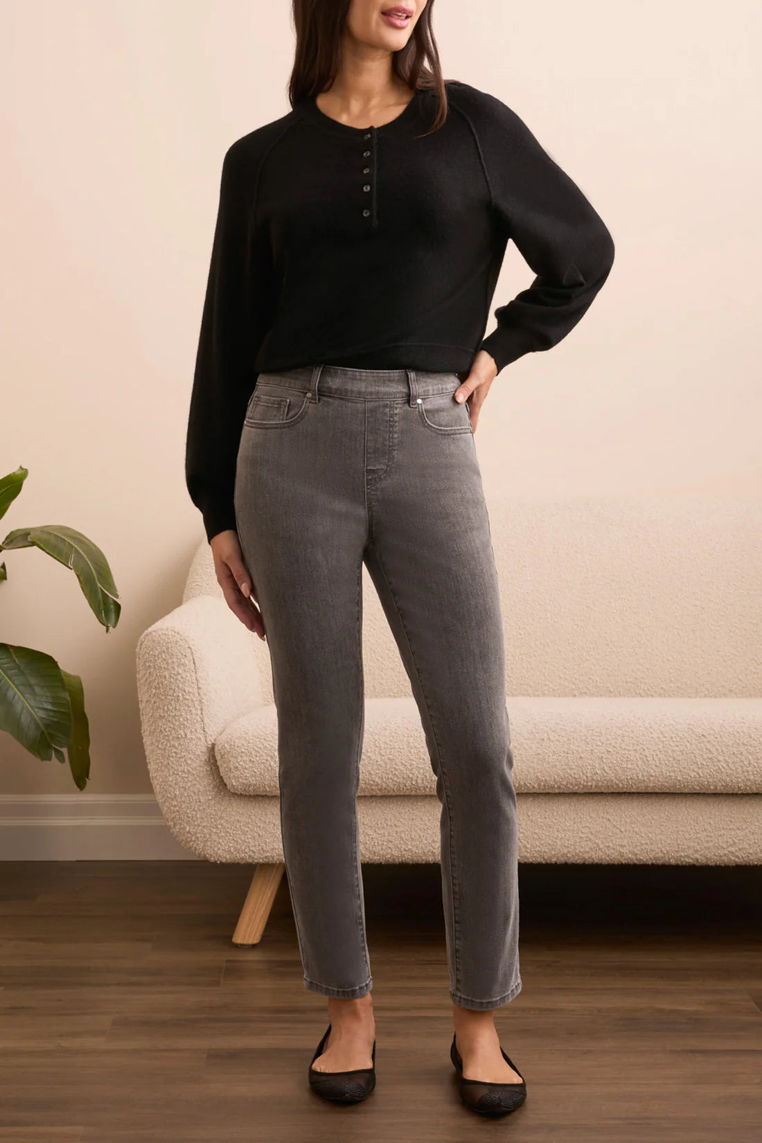 TRIBAL - WOMENS PULL ON JEAN 6037O