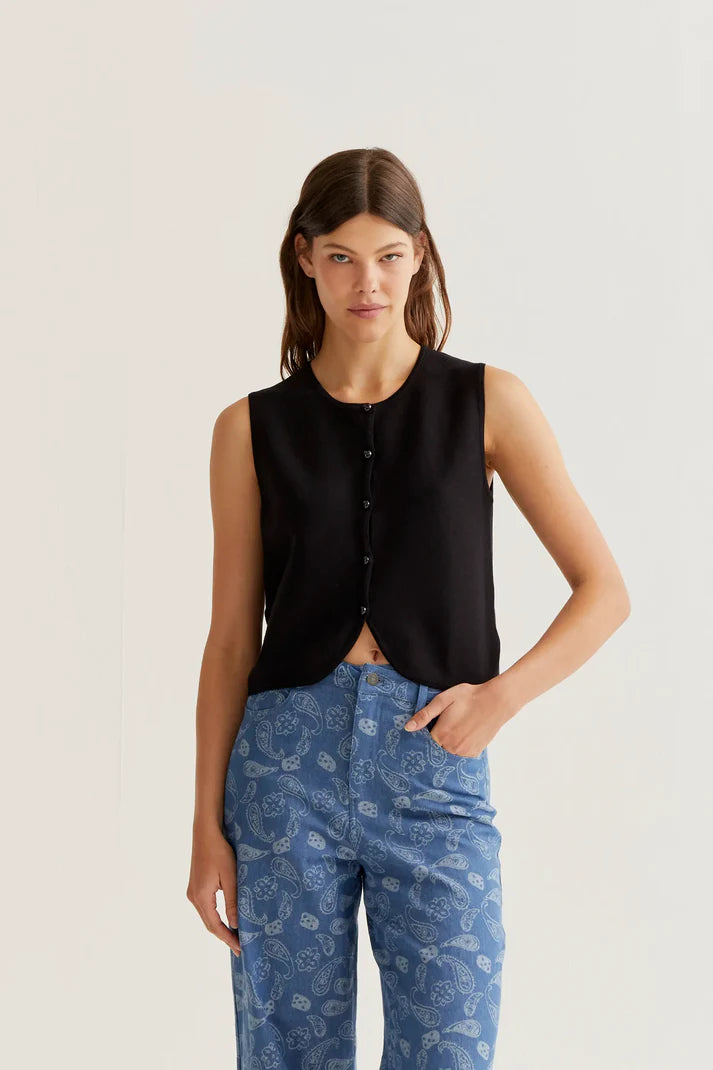 COMPANIA FANTASTICA - KNITTED VEST TOP