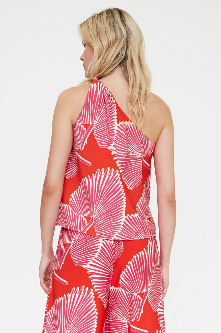 COMPANIA FANTASTICA - PALM TREE PRINT TOP