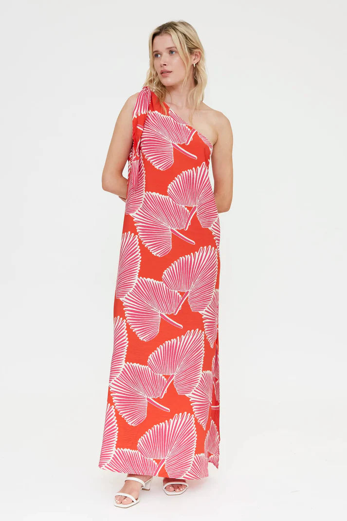 COMPANIA FANTASTICA - PALM TREE LONG DRESS