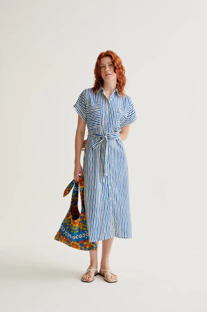 COMPANIA FANTASTICA - LABAGNA PRINT MIDI DRESS