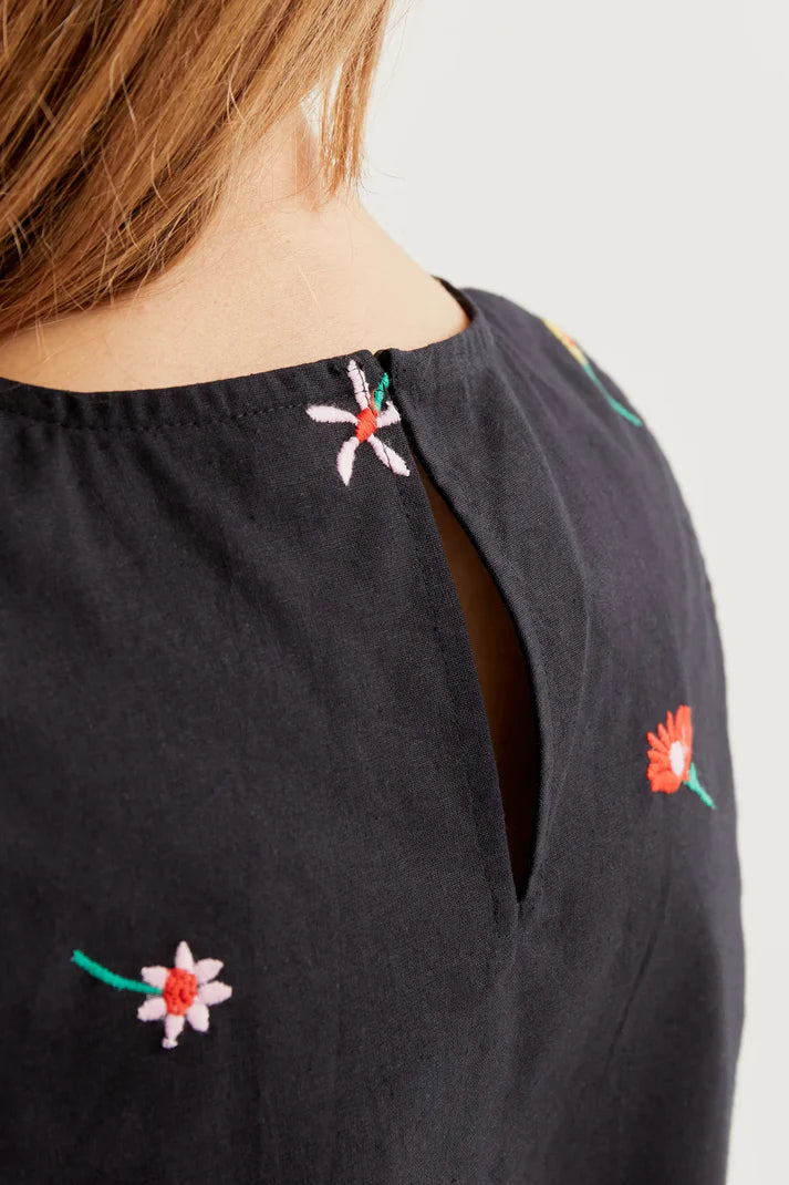 COMPANIA FANTASTICA - TOP WITH GARDEN FLOWERS