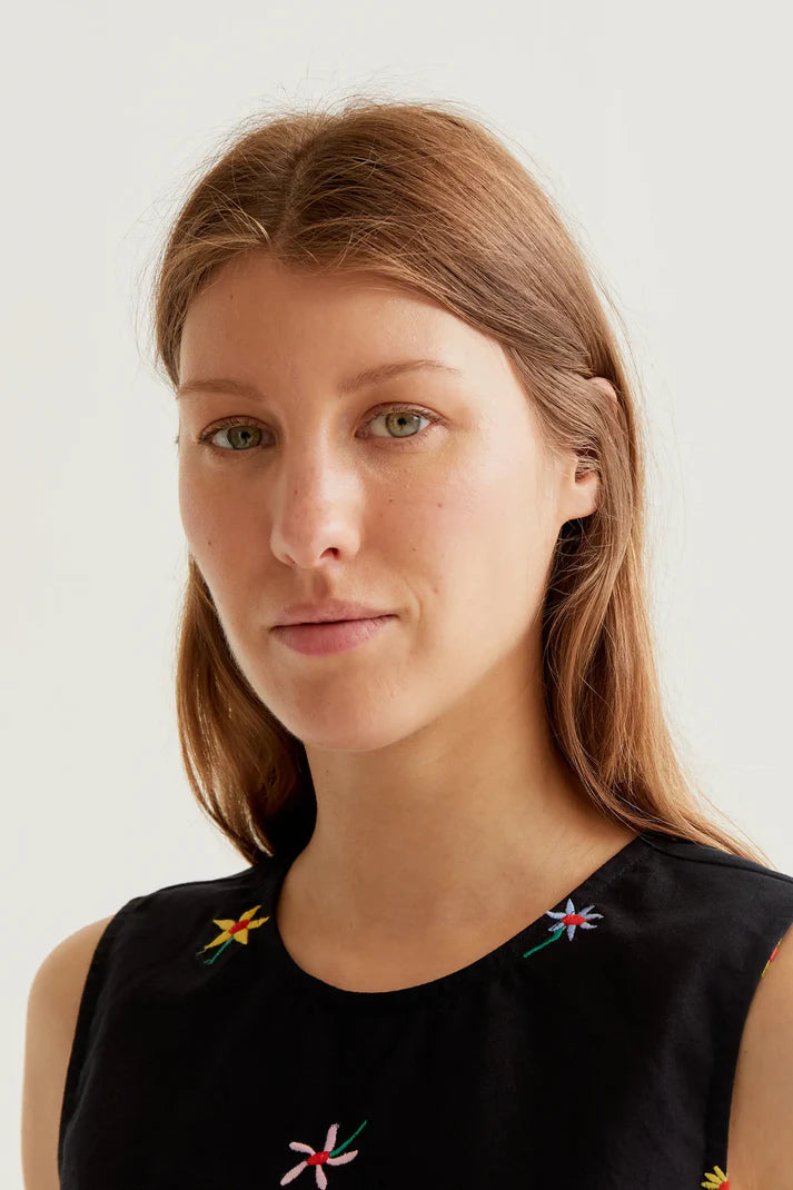 COMPANIA FANTASTICA - TOP WITH GARDEN FLOWERS