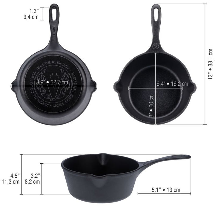 VICTORIA - SAUCEPAN 1.9L SEASONED