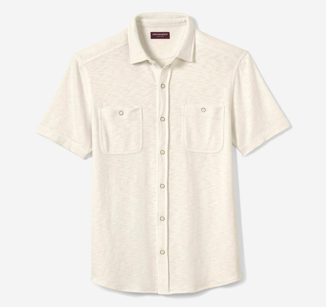 JOHNSTON & MURPHY - RILEY SHORT-SLEEVE KNIT SHIRT