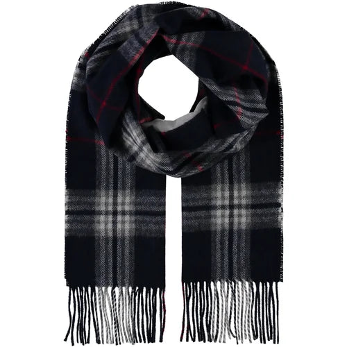 FRAAS - VIRGIN WOOL PLAID SCARF