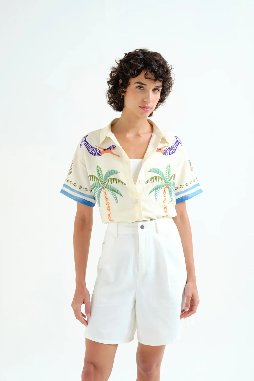 COMPANIA FANTASTICA - PALM & MERMAID SHIRT