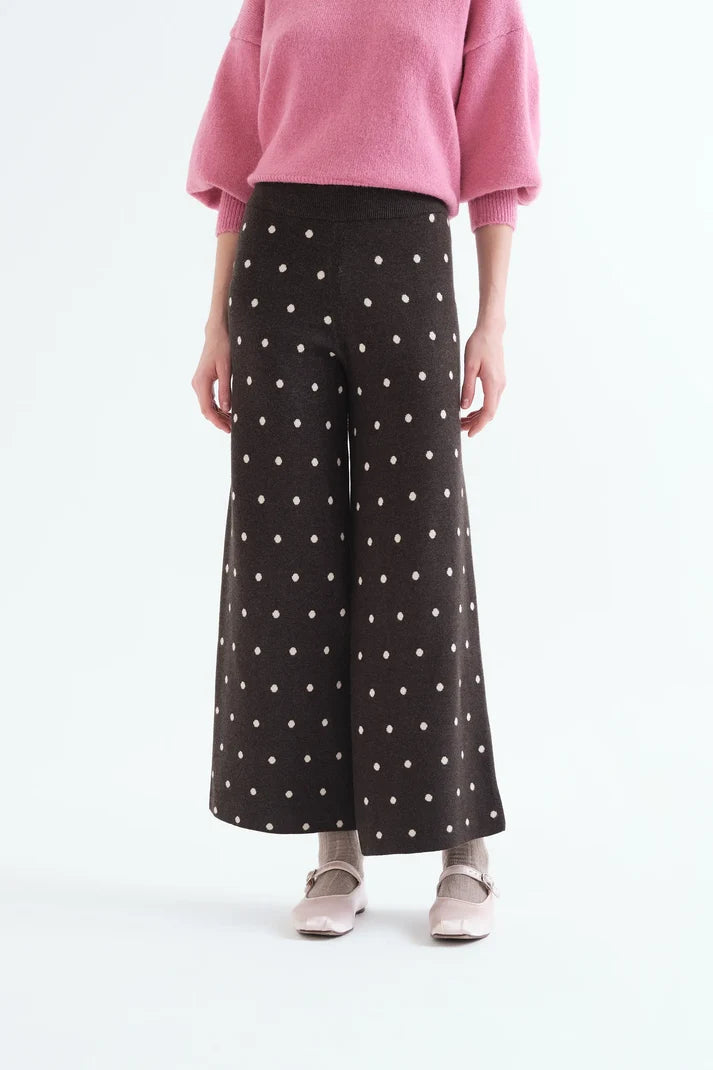 COMPANIA FANTASTICA - SMALL DOTS KNIT TROUSER