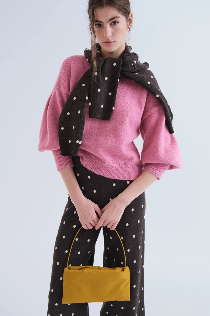 COMPANIA FANTASTICA - SMALL DOTS KNIT TROUSER