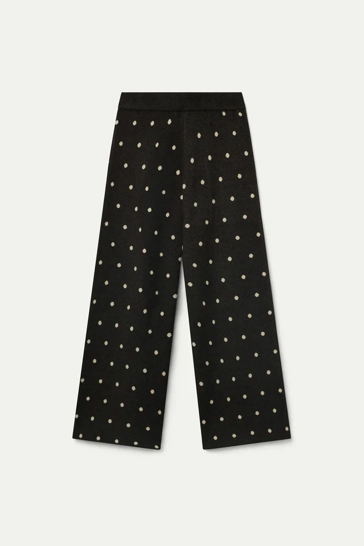 COMPANIA FANTASTICA - SMALL DOTS KNIT TROUSER