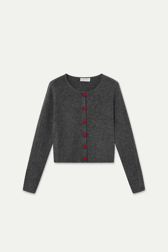 COMPANIA FANTASTICA - HEART BUTTON CARDIGAN