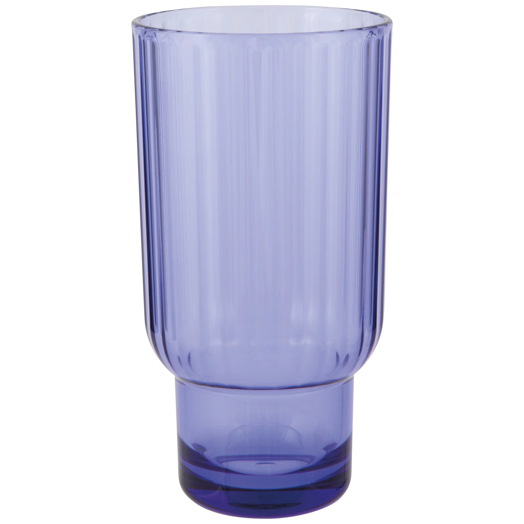 DANICA - ACRYLIC HIGHBALL FLUTED VLTBLU