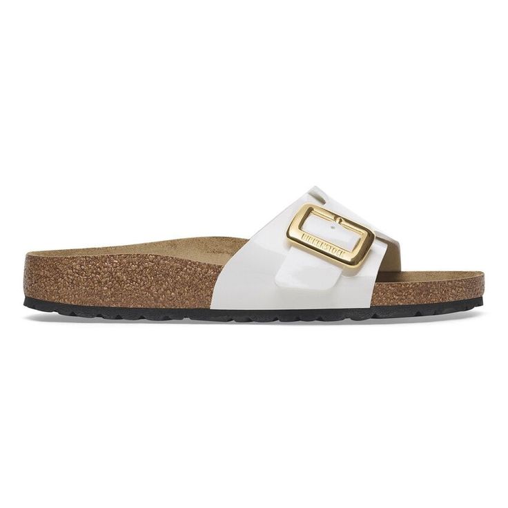 BIRKENSTOCK- WOMEN'S CATALINA LUXE BUCKLE BIRKO FLOR PATENT SANDAL