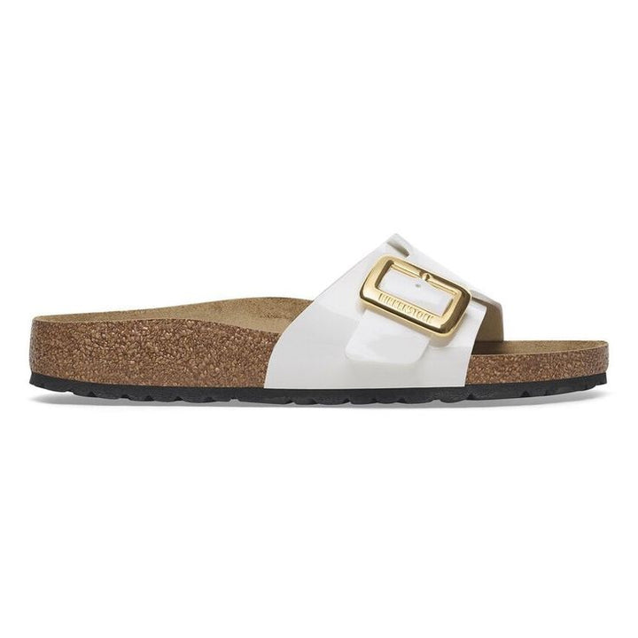 BIRKENSTOCK- WOMEN'S CATALINA LUXE BUCKLE BIRKO FLOR PATENT SANDAL