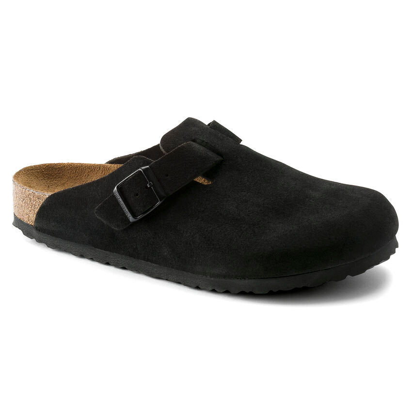 BIRKENSTOCK- BOSTON SOFT FOOTBED SUEDE LEATHER SHOE