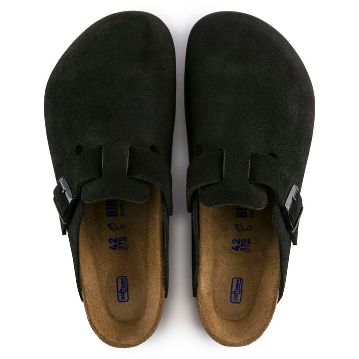 BIRKENSTOCK- BOSTON SOFT FOOTBED SUEDE LEATHER SHOE