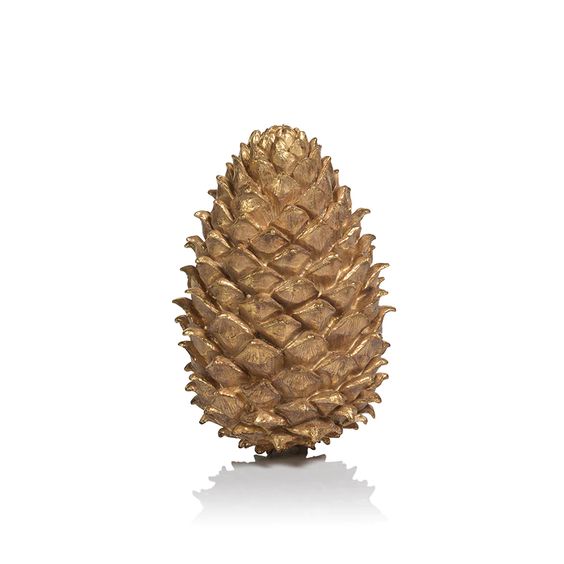 ZODAX- GOLDEN DECORATIVE PINE CONE - MEDIUM 