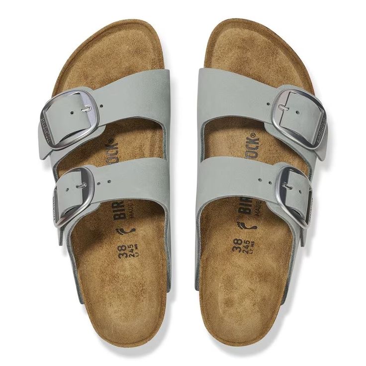 BIRKENSTOCK- ARIZONA BIG BUCKLE NUBUCK SANDAL