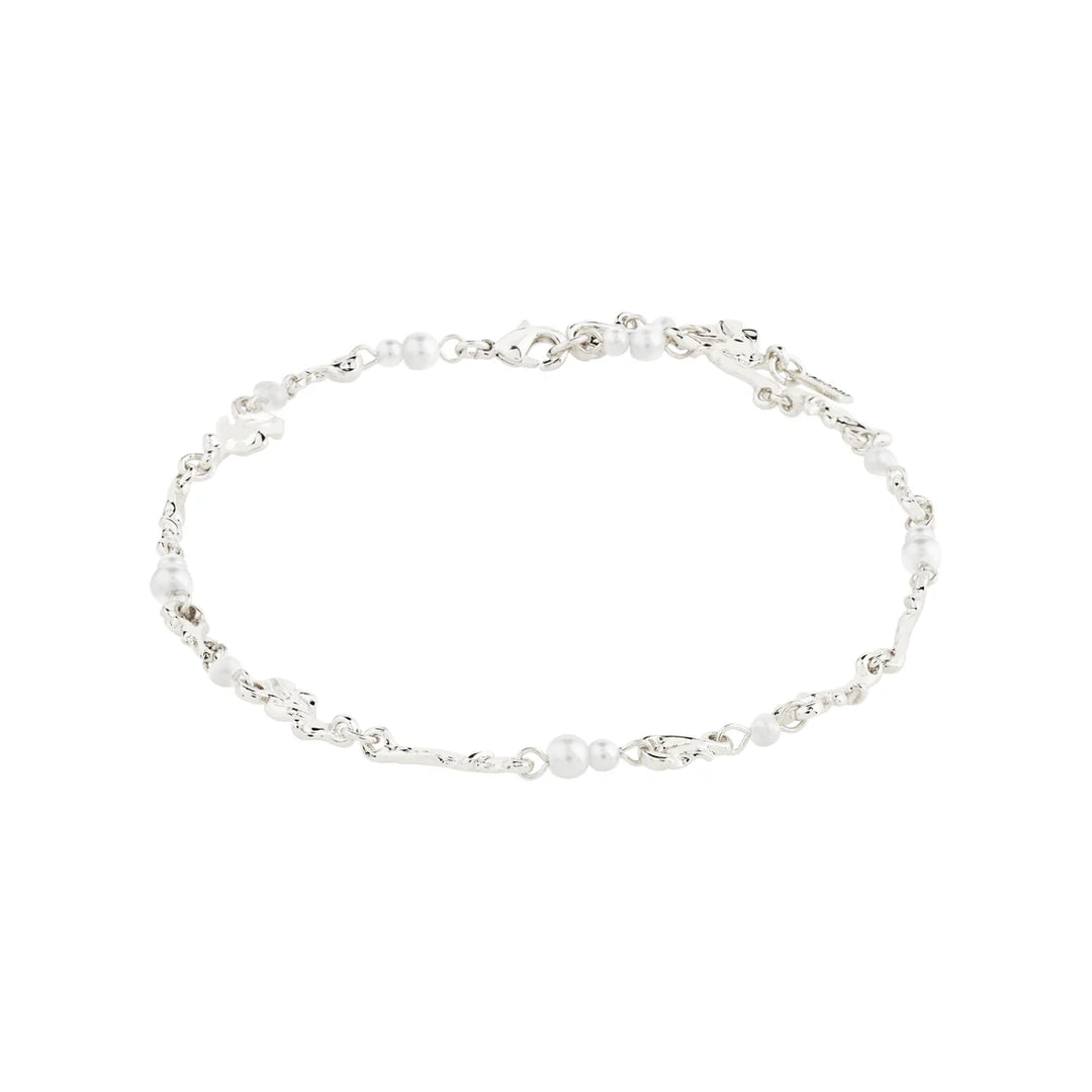 PILGRIM - SLOAN RECYCLED ANKLE CHAIN SILVER-PLATED