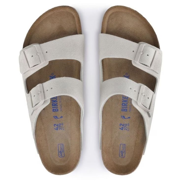 BIRKENSTOCK- ARIZONA SOFT FOOTBED SUEDE LEATHER SANDAL