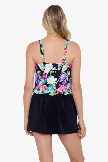 PENBROOKE- WOMEN'S MYSTIC TROPIC ROMPER WITH POCKETS