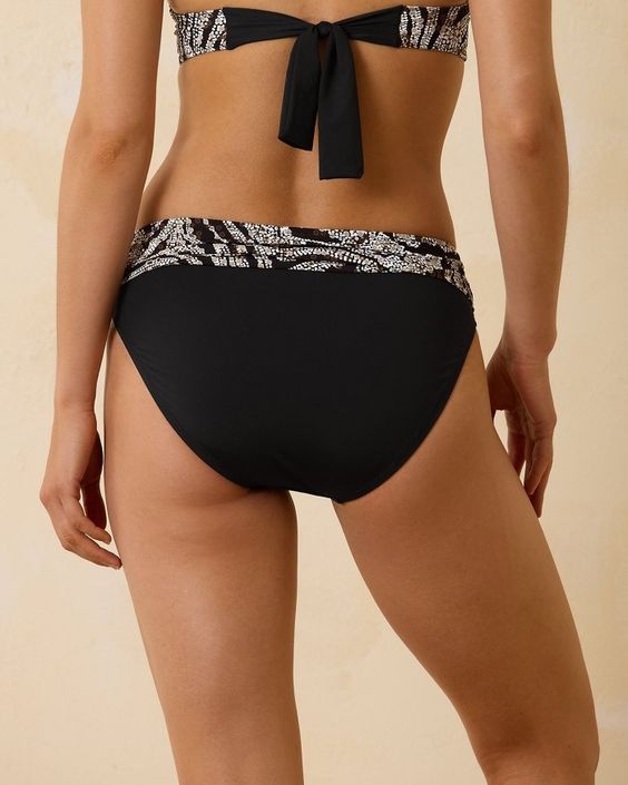 TOMMY BAHAMA- WOMEN'S HIGH WAIST SASH SWIM BOTTOM