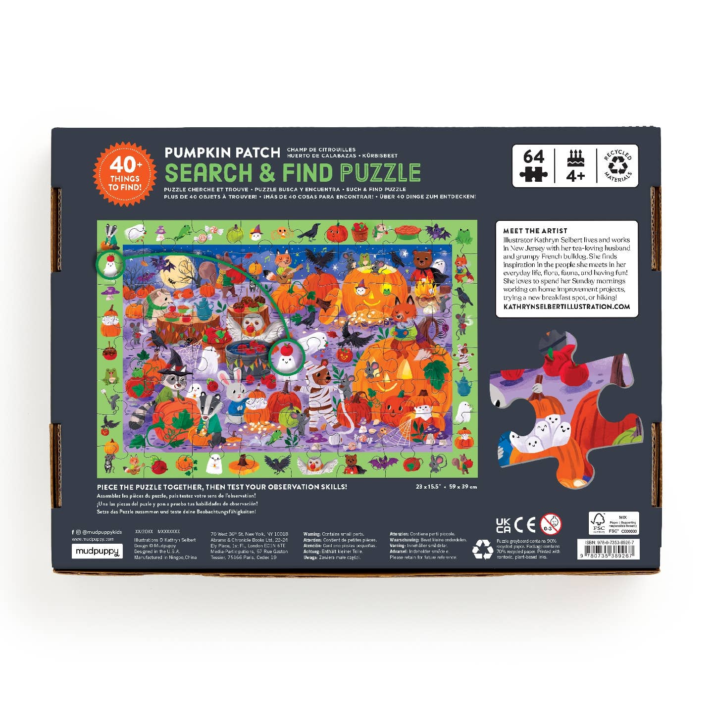 Pumpkin Patch 64 Piece Search & Find Puzzle