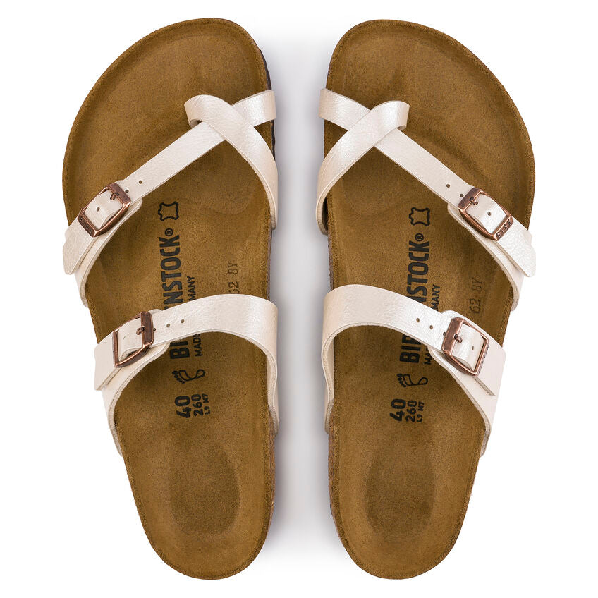 BIRKENSTOCK- UNISEX MAYARI SANDAL PEARL WHITE