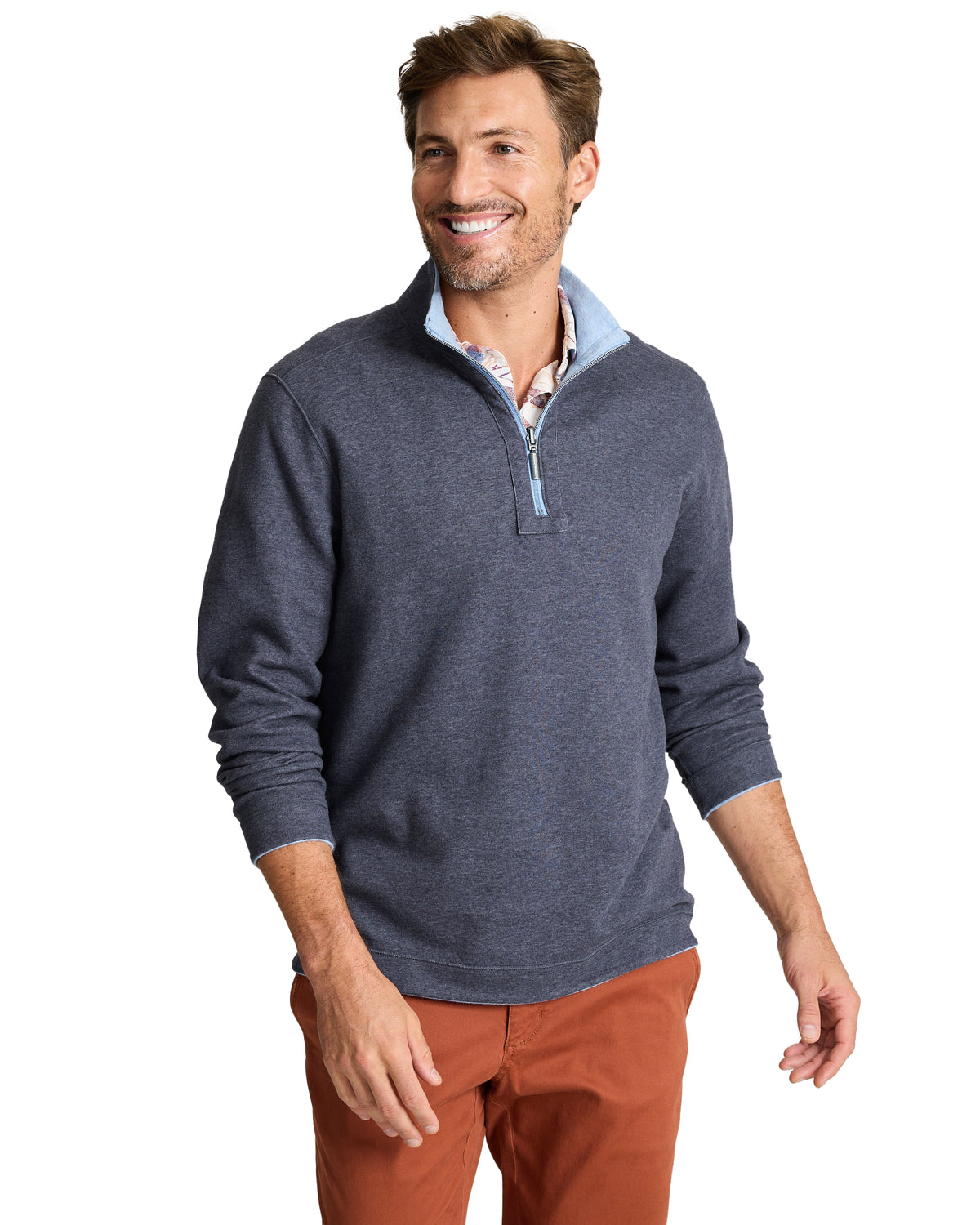 TOMMY BAHAMA - MEN'S FLIP VIEW HALF ZIP SWEATER