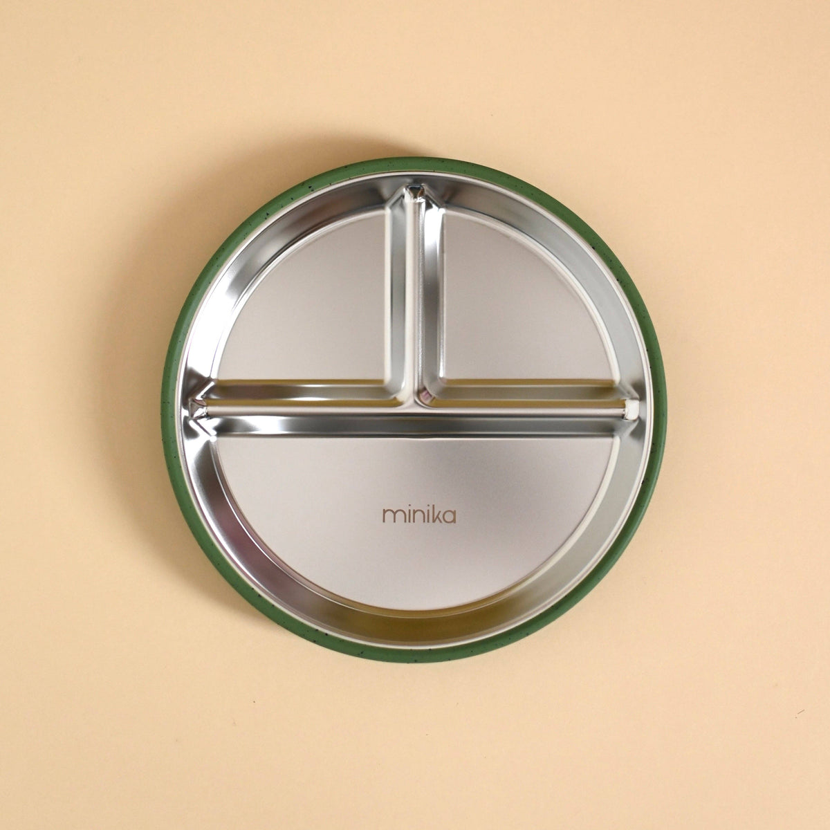 Stainless & silicone suction plate - Leaf