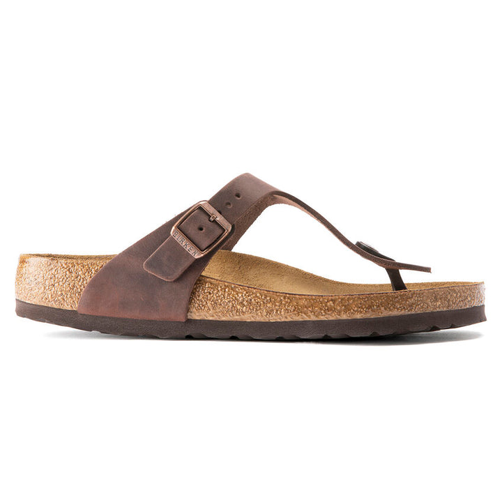 BIRKENSTOCK- LADIES GIZEH OILED LEATHER SANDAL
