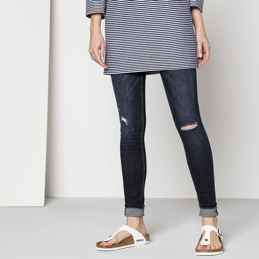 BIRKENSTOCK- UNISEX GIZEH BIRKO-FLOR SANDAL WHITE